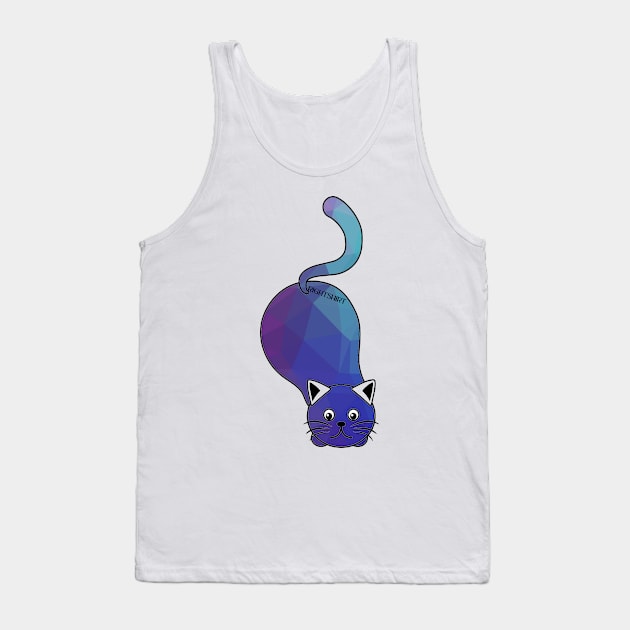 WOMAN CATS LOVER VECTOR ART Tank Top by Rightshirt